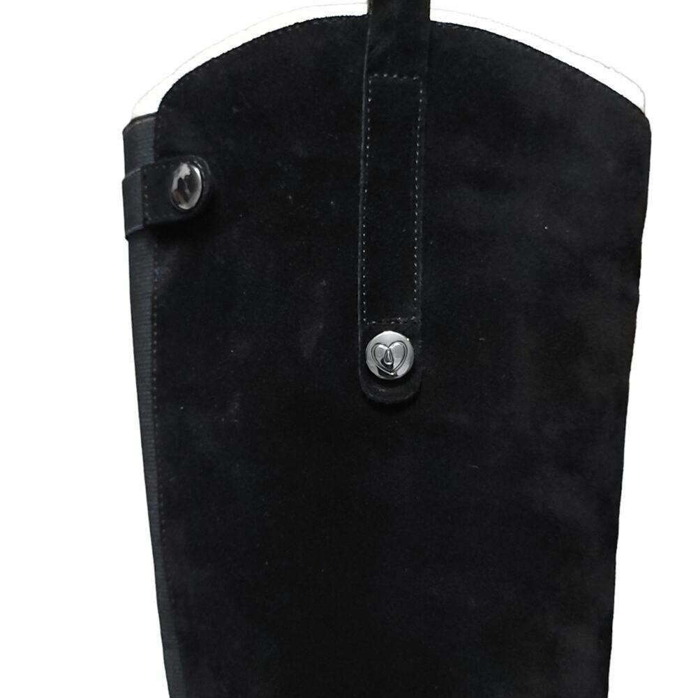 Blondo Pakita Tall Boots Black Suede Waterproof - Picture 6 of 16